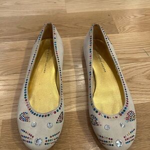 Marc By Marc Jacobs Cream Ballet Flats Cat/Kitten Flat
